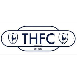 Tottenham Hotspur FC Retro Years Plaque / Cream/Navy